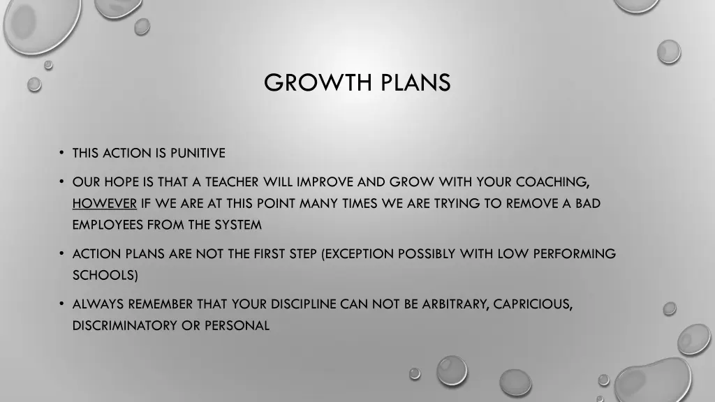 growth plans