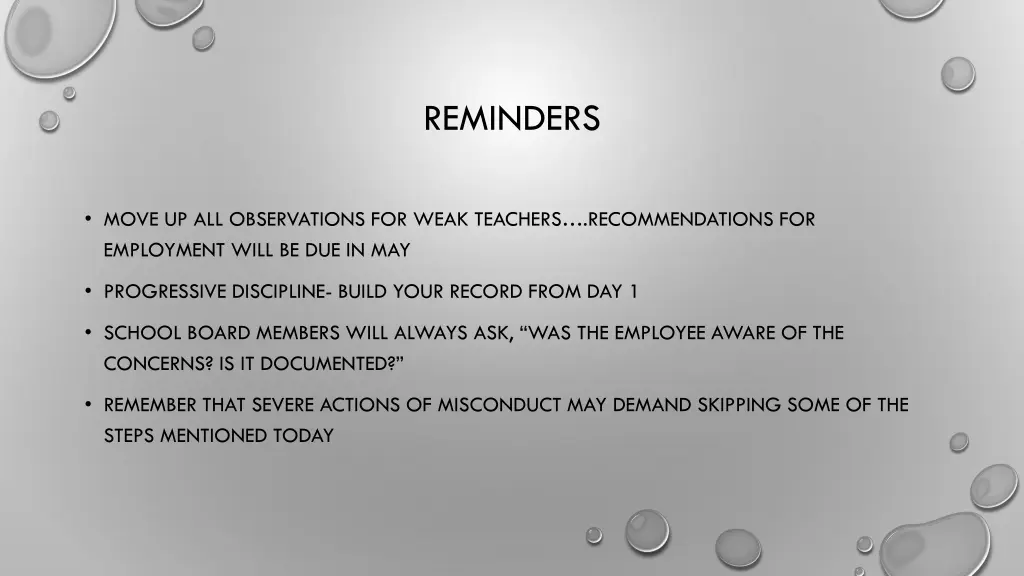 reminders 1