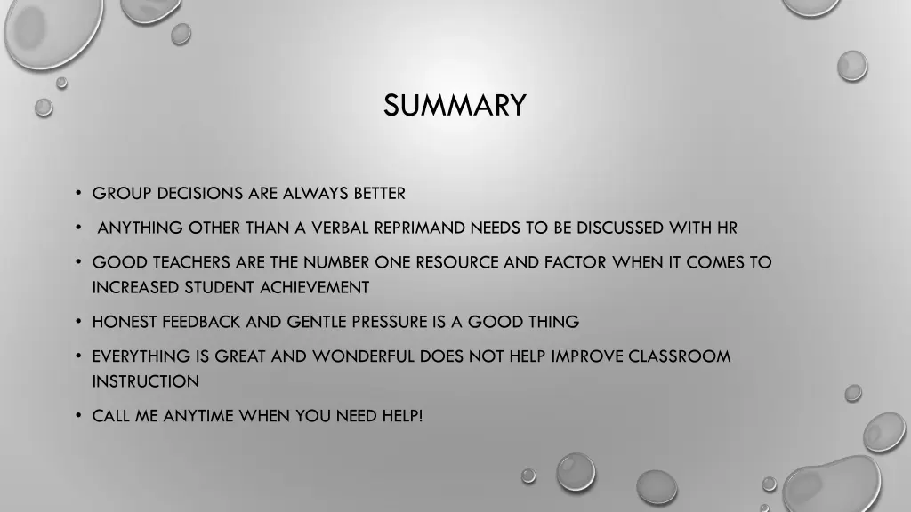summary