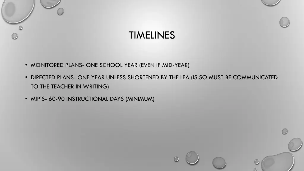 timelines