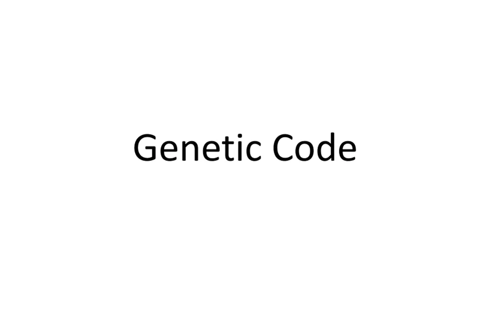 genetic code