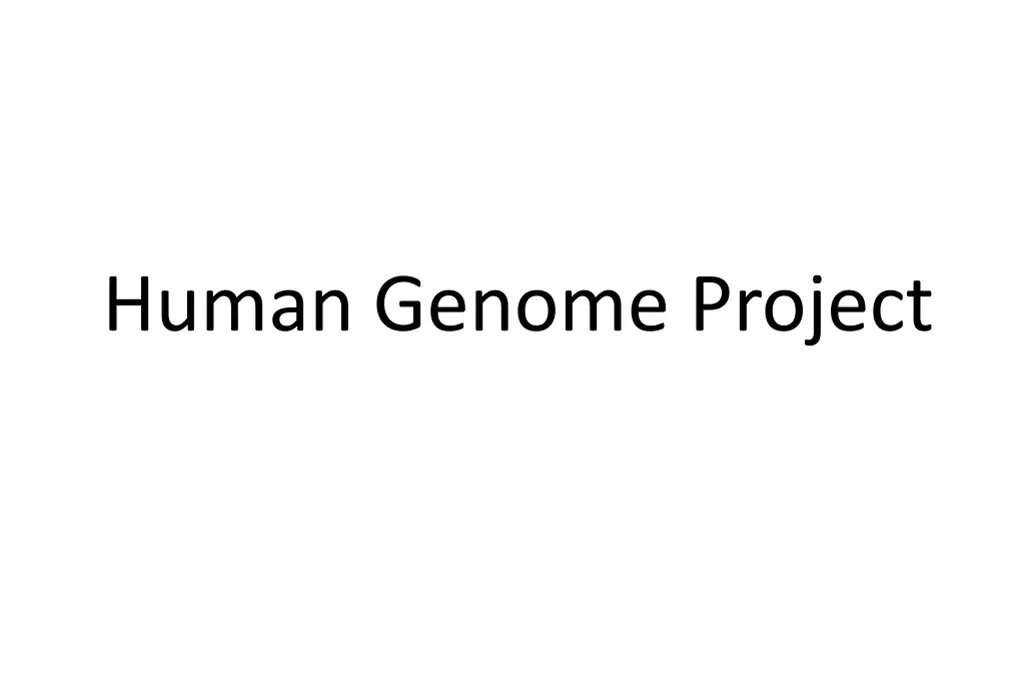 human genome project