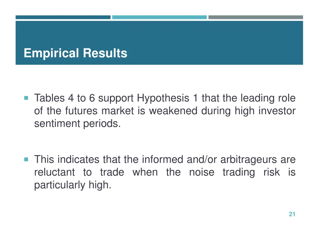empirical results 2