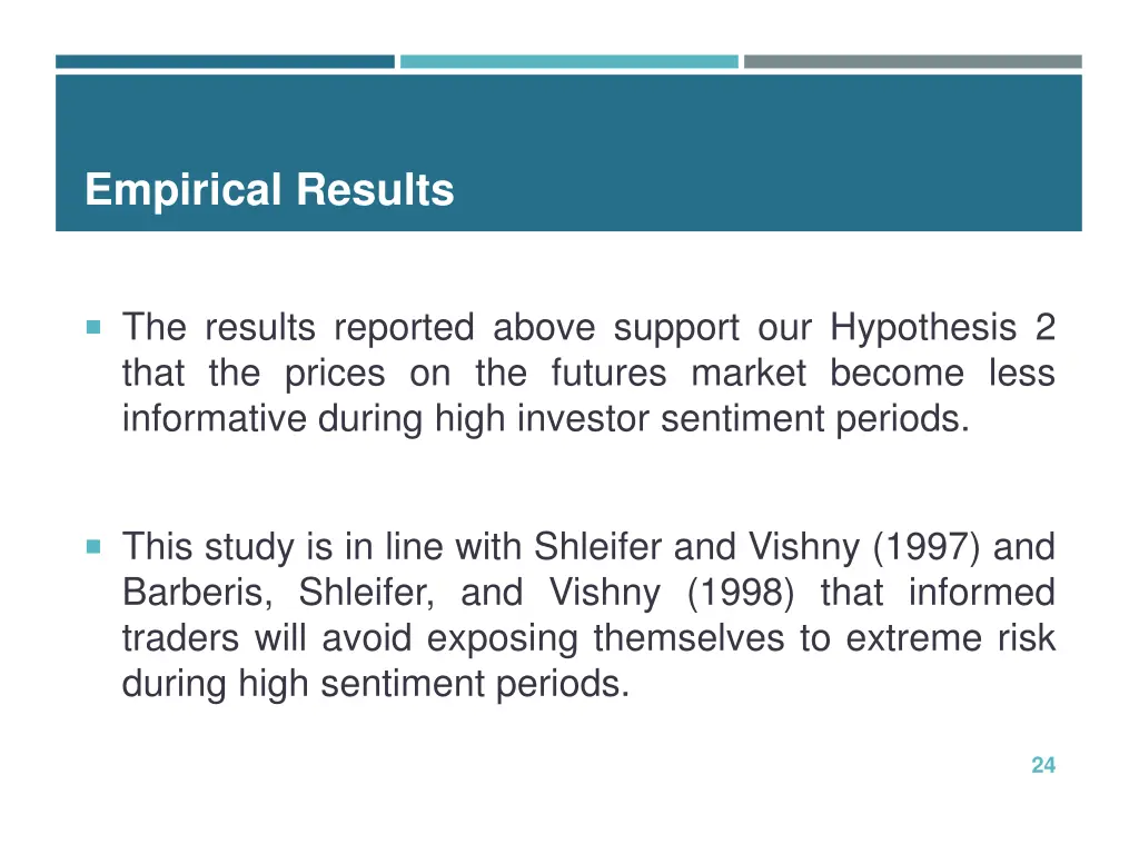 empirical results 3