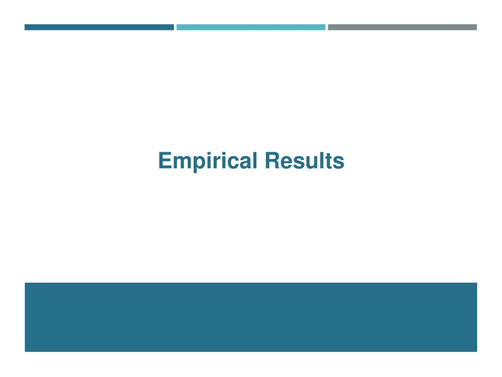empirical results