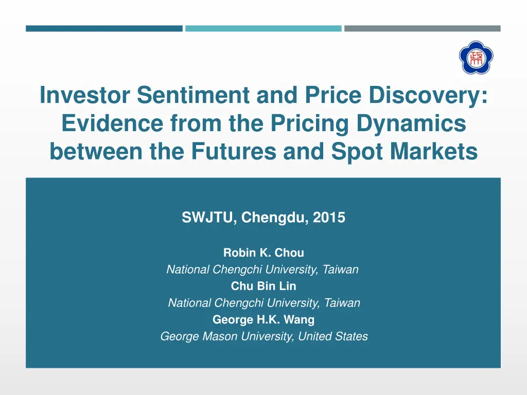 investor sentiment and price discovery evidence