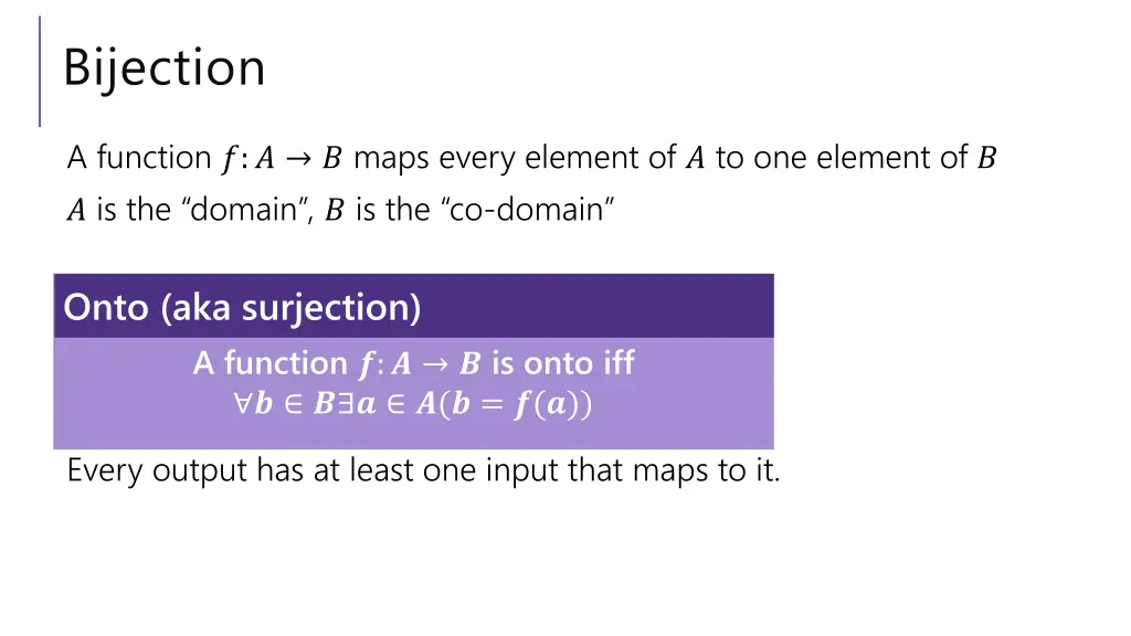 bijection 1