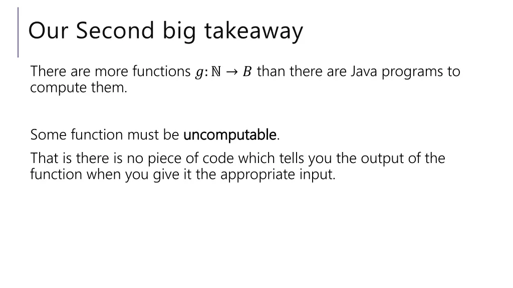 our second big takeaway 1