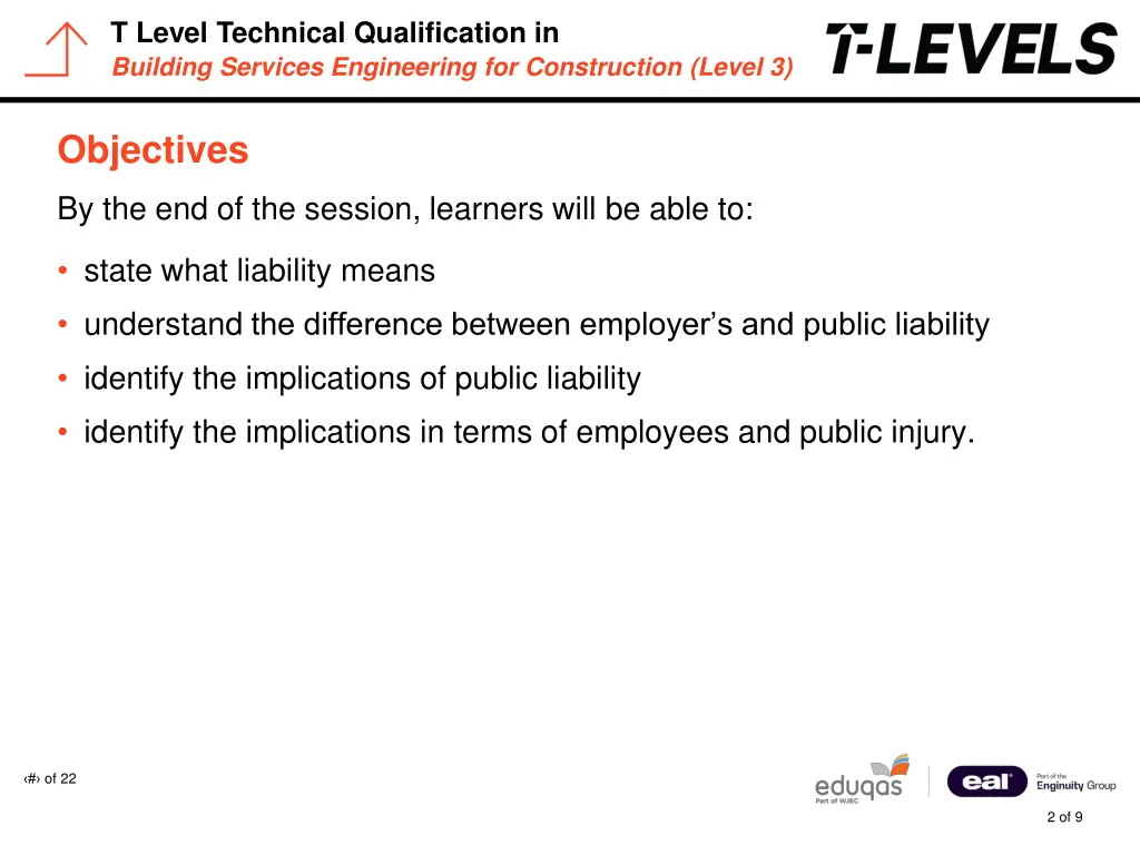 t level technical qualification in building 1