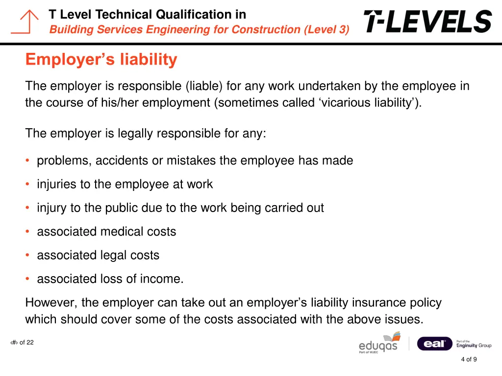 t level technical qualification in building 3