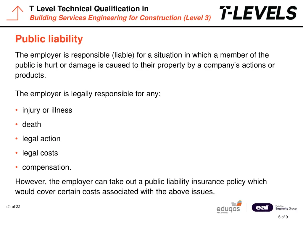 t level technical qualification in building 5