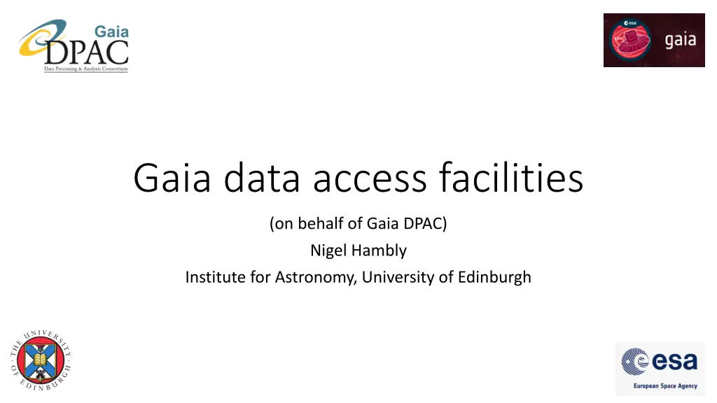 gaia data access facilities