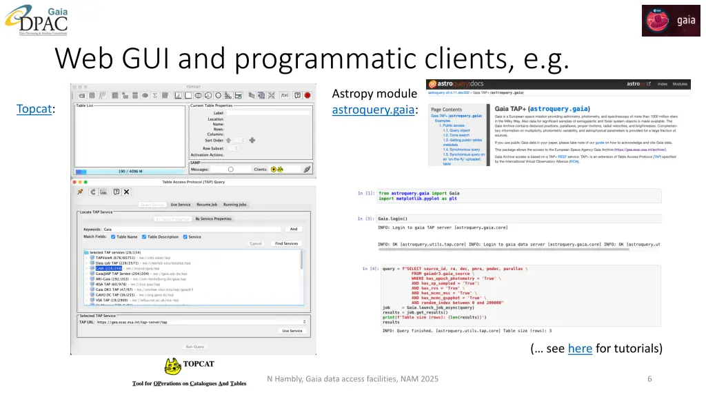 web gui and programmatic clients e g