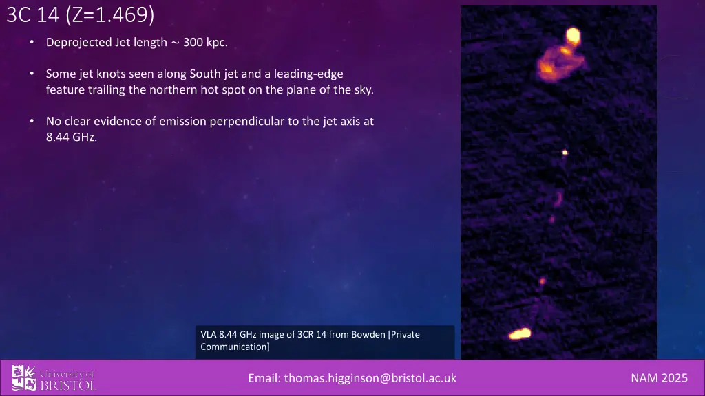 3c 14 z 1 469 deprojected jet length 300 kpc