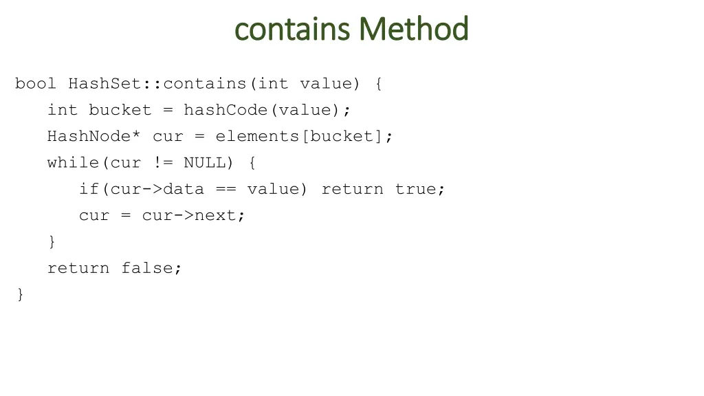 contains method contains method 1