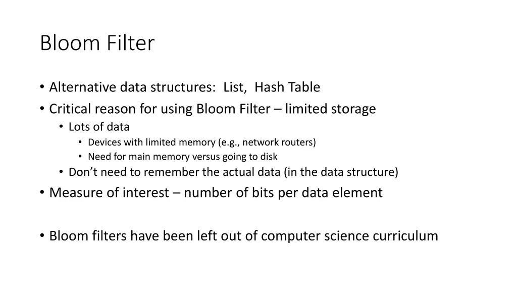 bloom filter 1