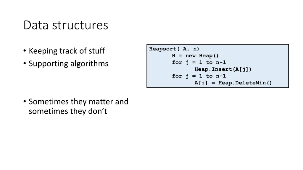 data structures