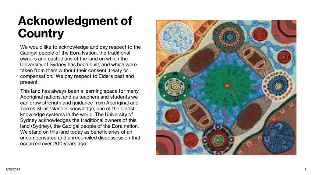 acknowledgment of country