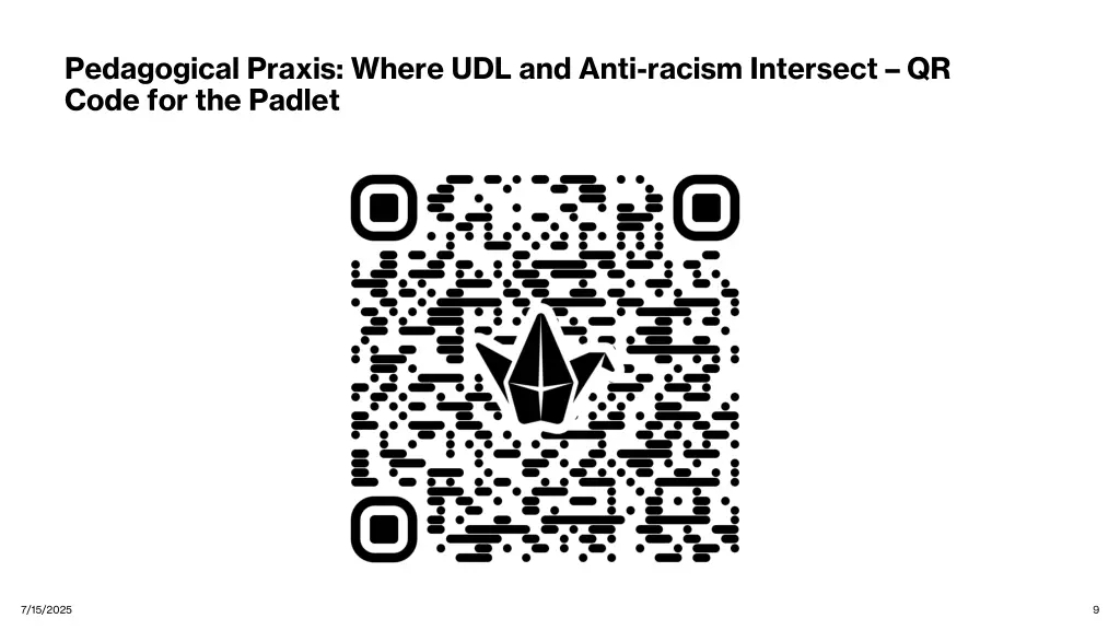 pedagogical praxis where udl and anti racism 1
