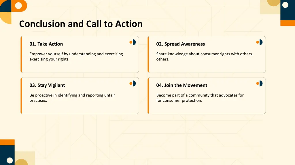 conclusion and call to action