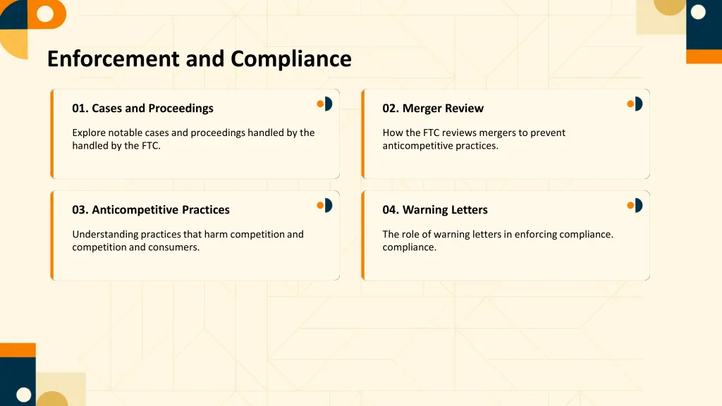 enforcement and compliance