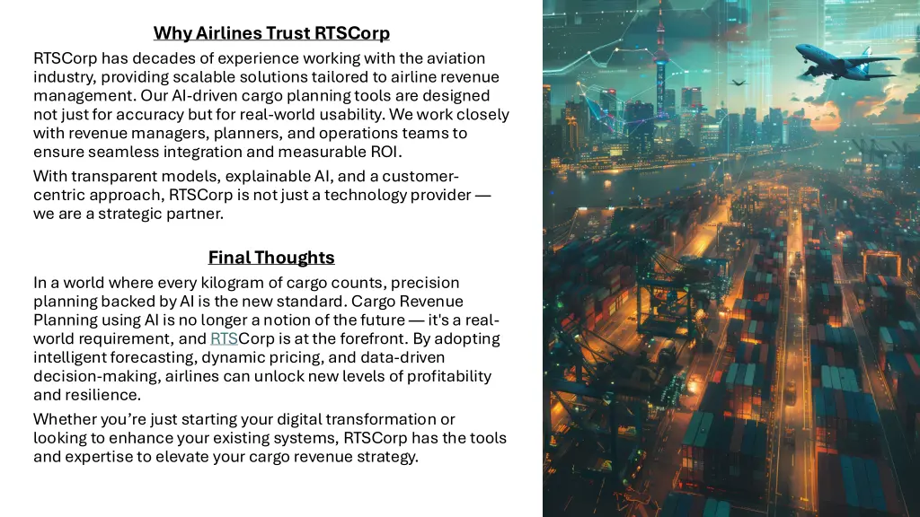 why airlines trust rtscorp