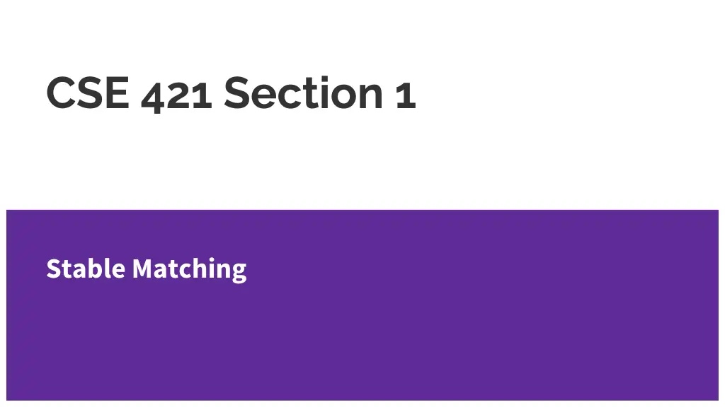 cse 421 section 1