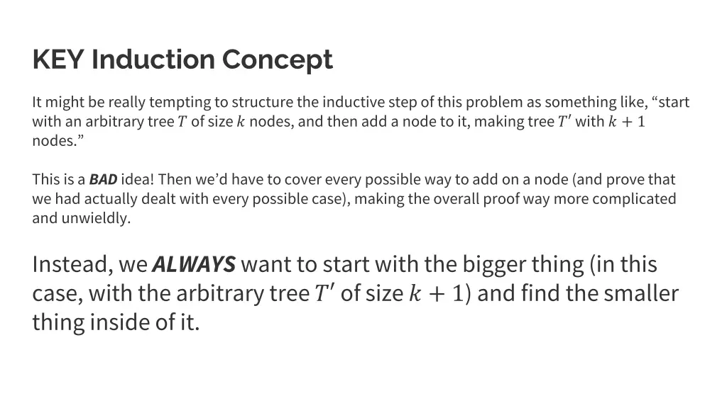 key induction concept