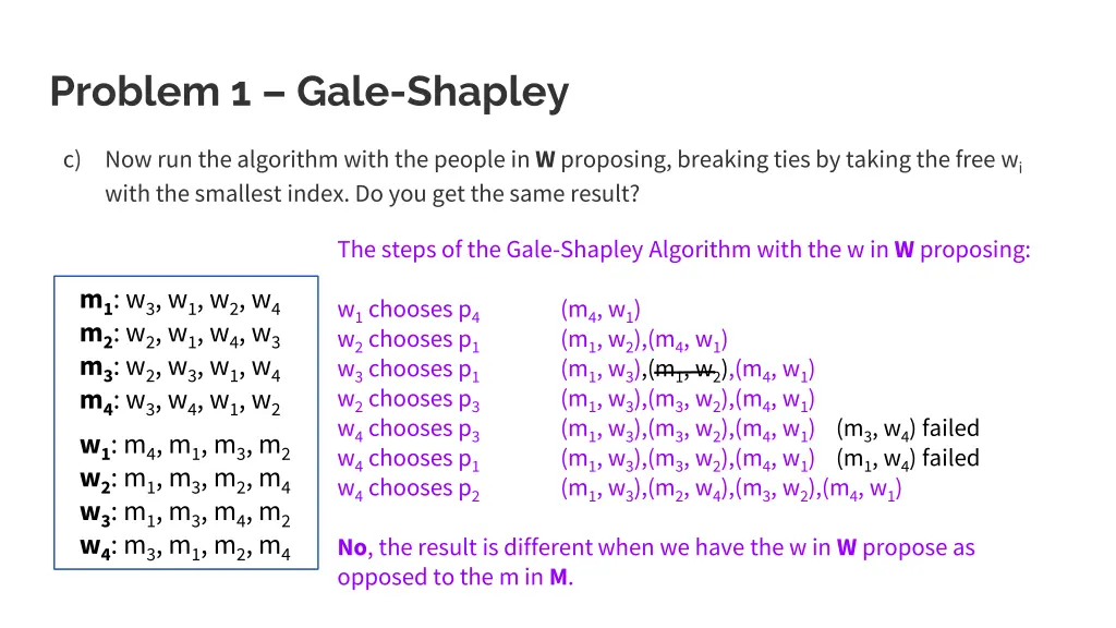 problem 1 gale shapley 14