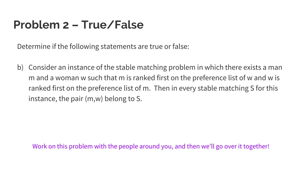 problem 2 true false 2