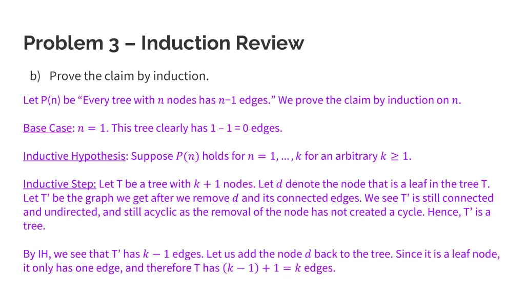 problem 3 induction review 5