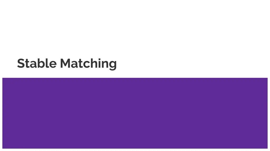 stable matching