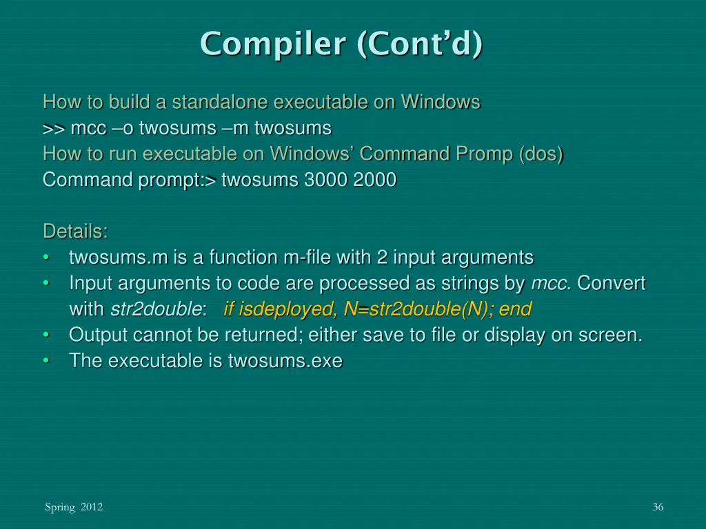 compiler cont d 1