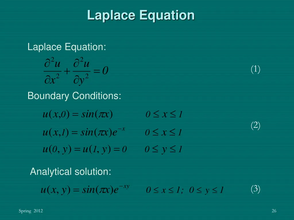 laplace equation
