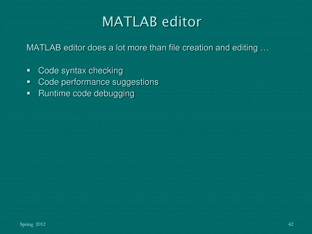 matlab editor