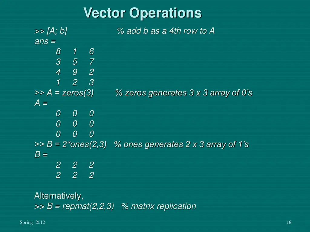 vector operations 1