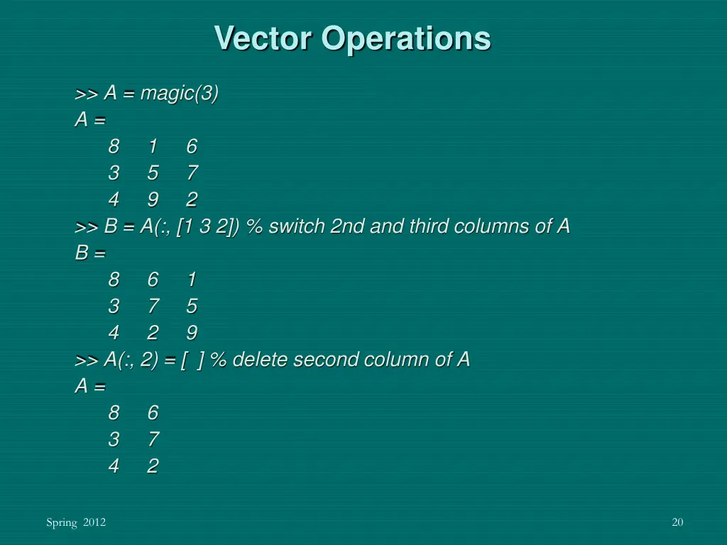 vector operations 3