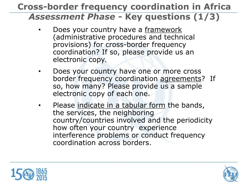 cross border frequency coordination in africa
