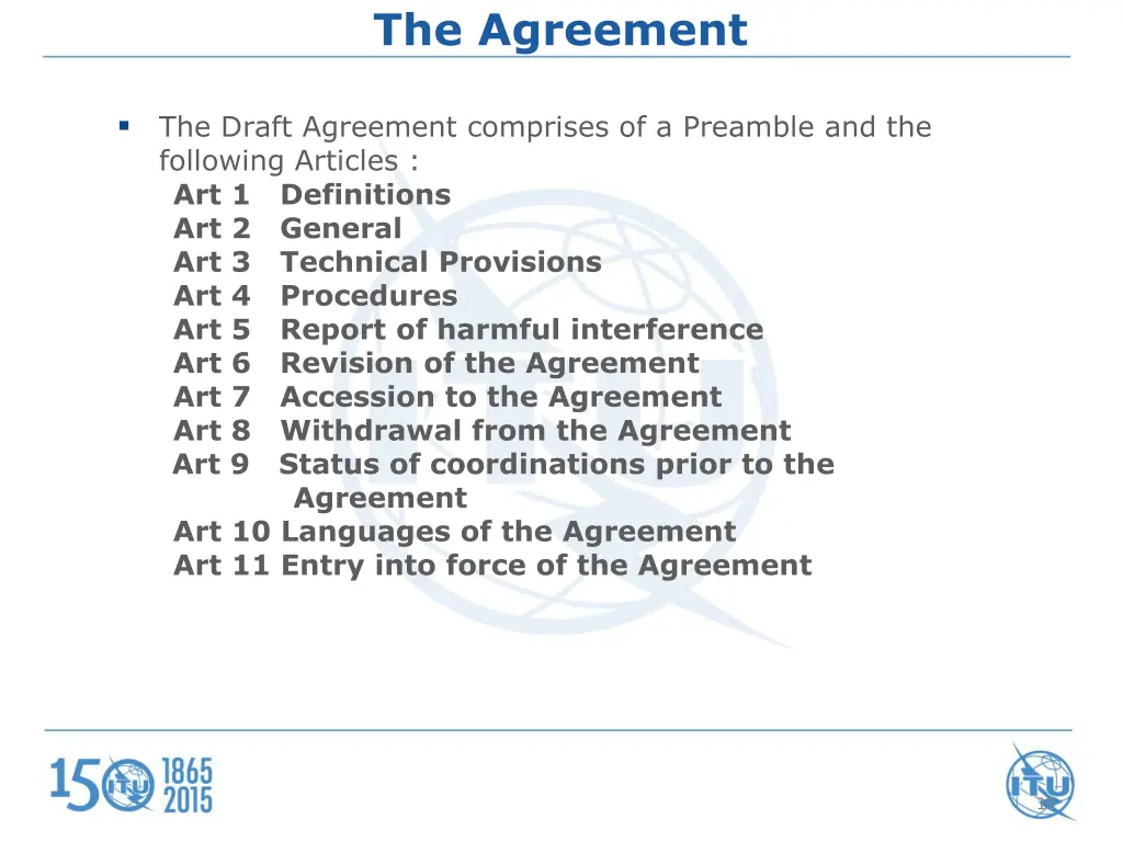 the agreement