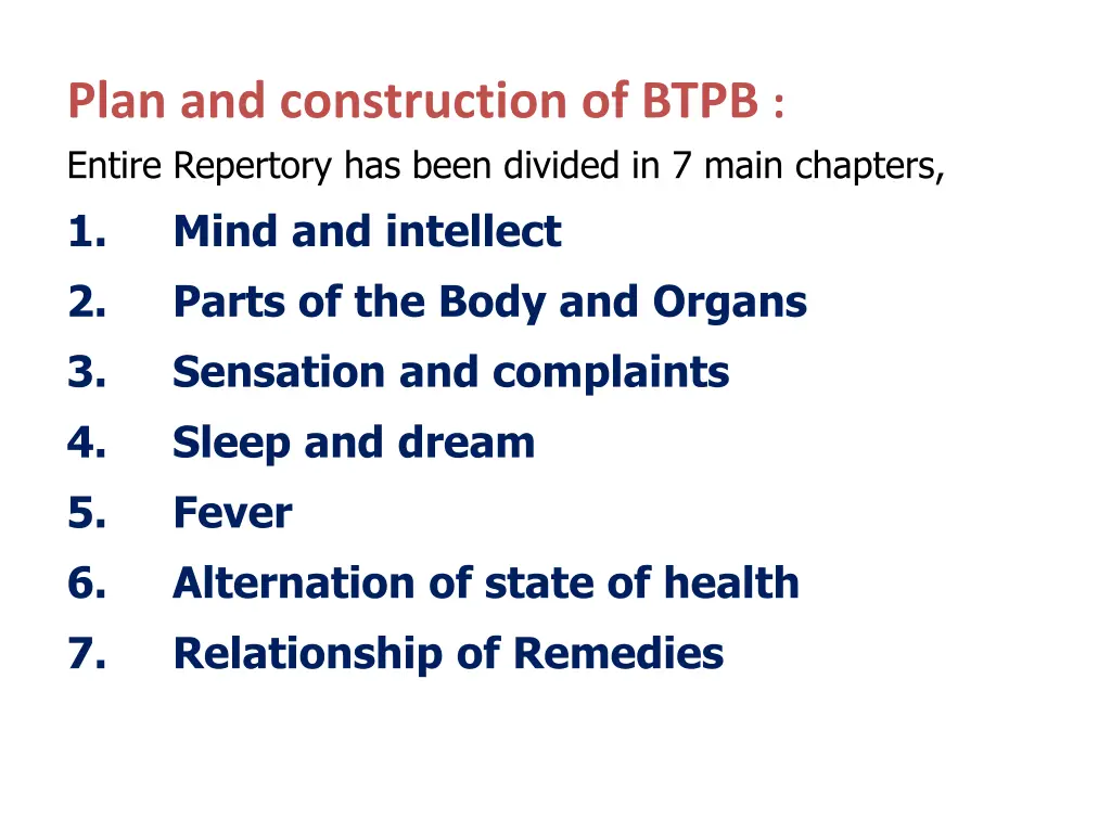 plan and construction of btpb entire repertory