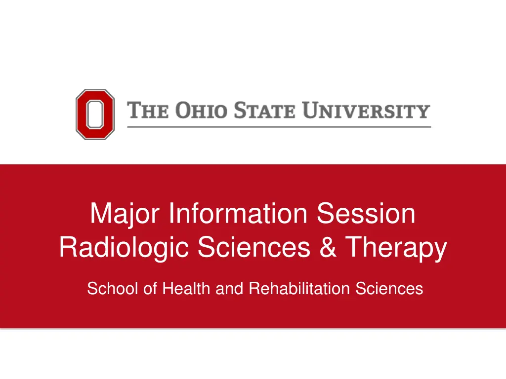 major information session radiologic sciences