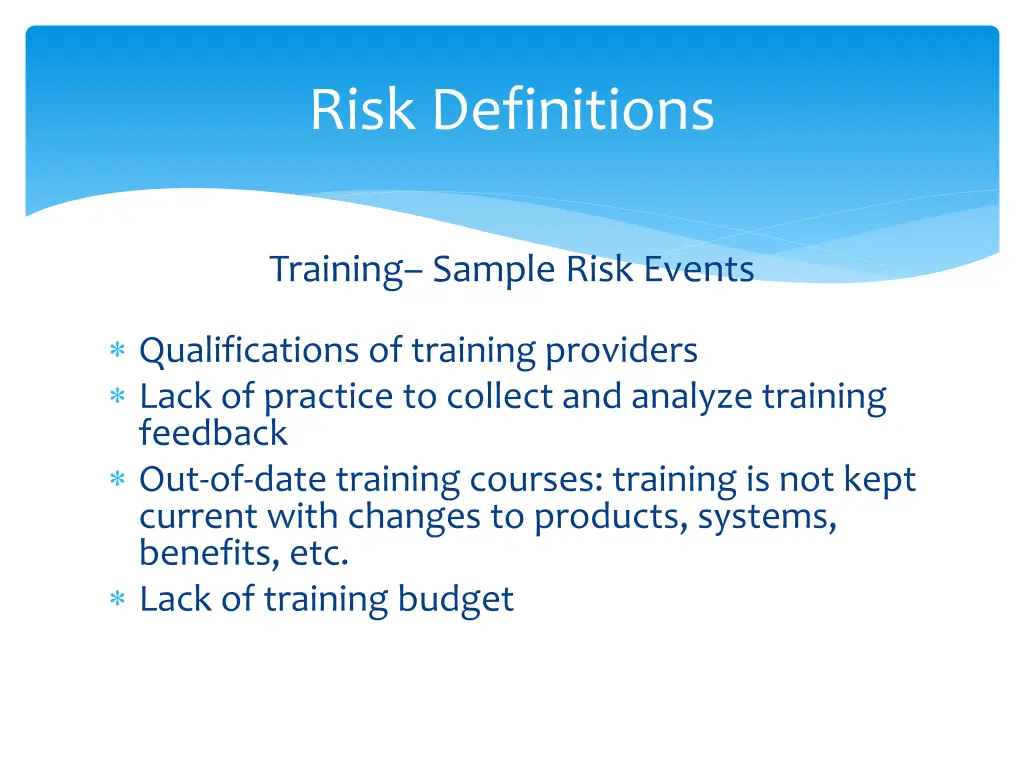 risk definitions 10