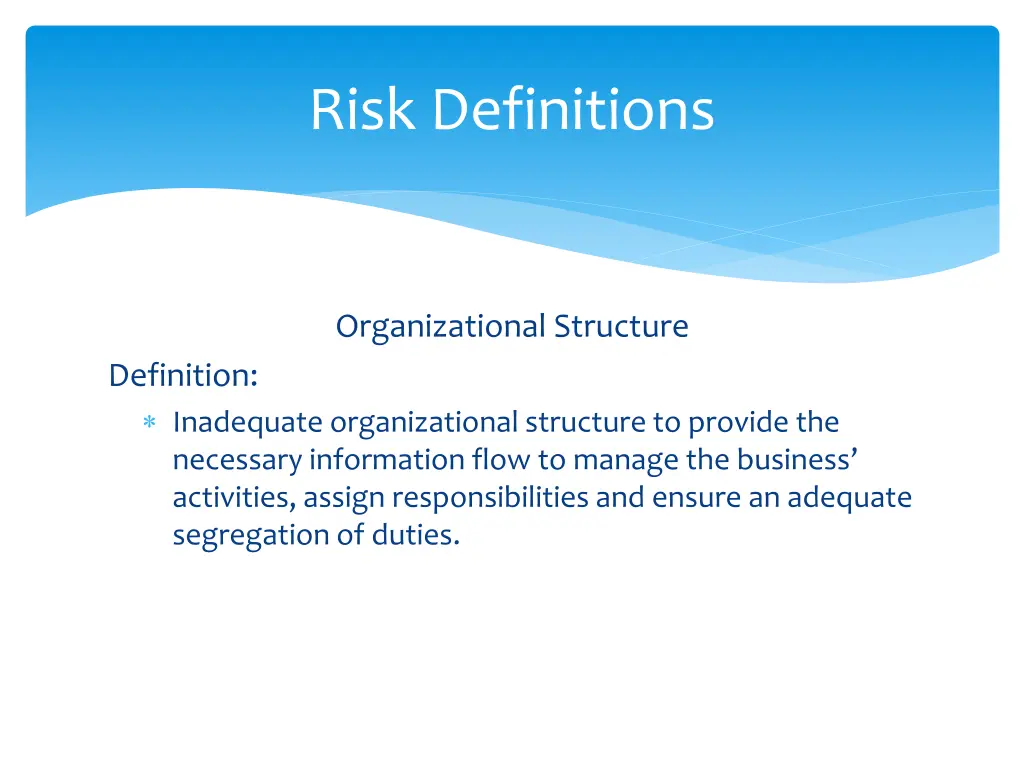 risk definitions 11