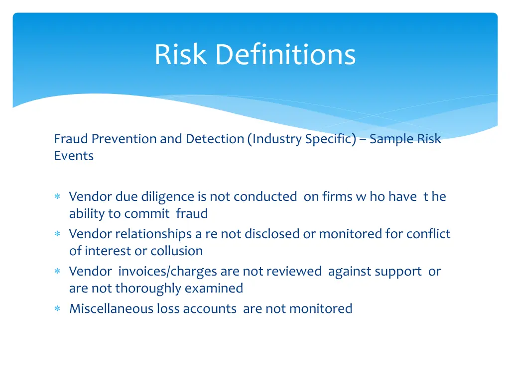 risk definitions 18