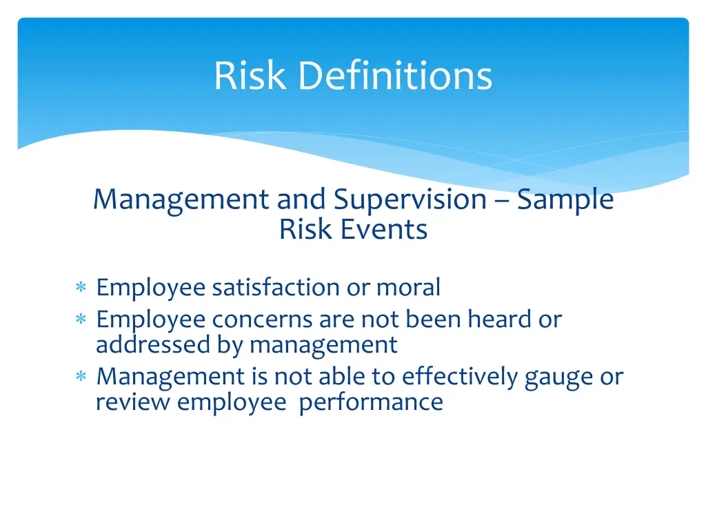 risk definitions 6
