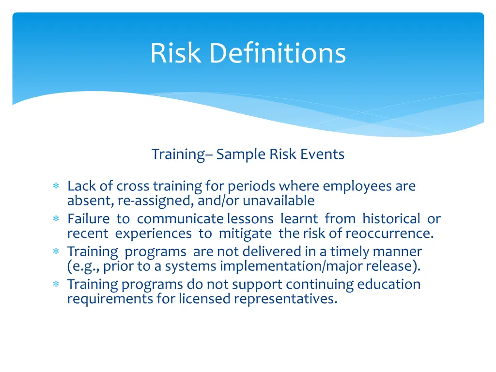 risk definitions 9