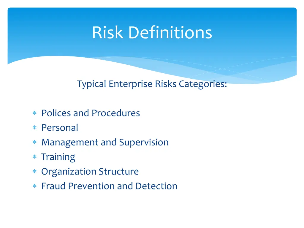 risk definitions