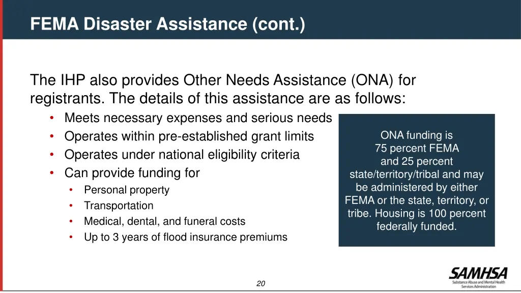 fema disaster assistance cont 4