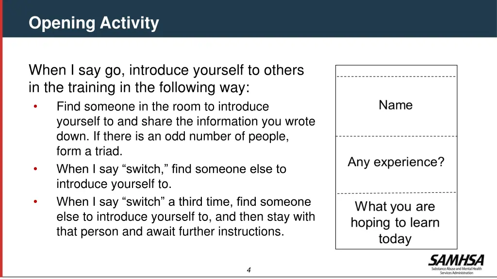 opening activity 2