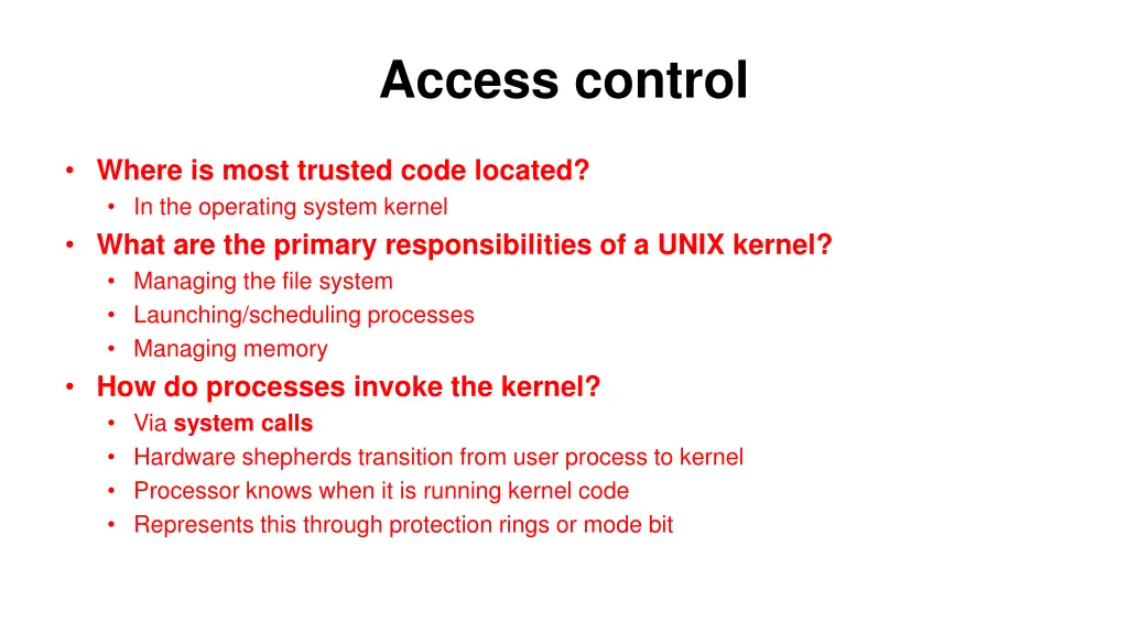 access control
